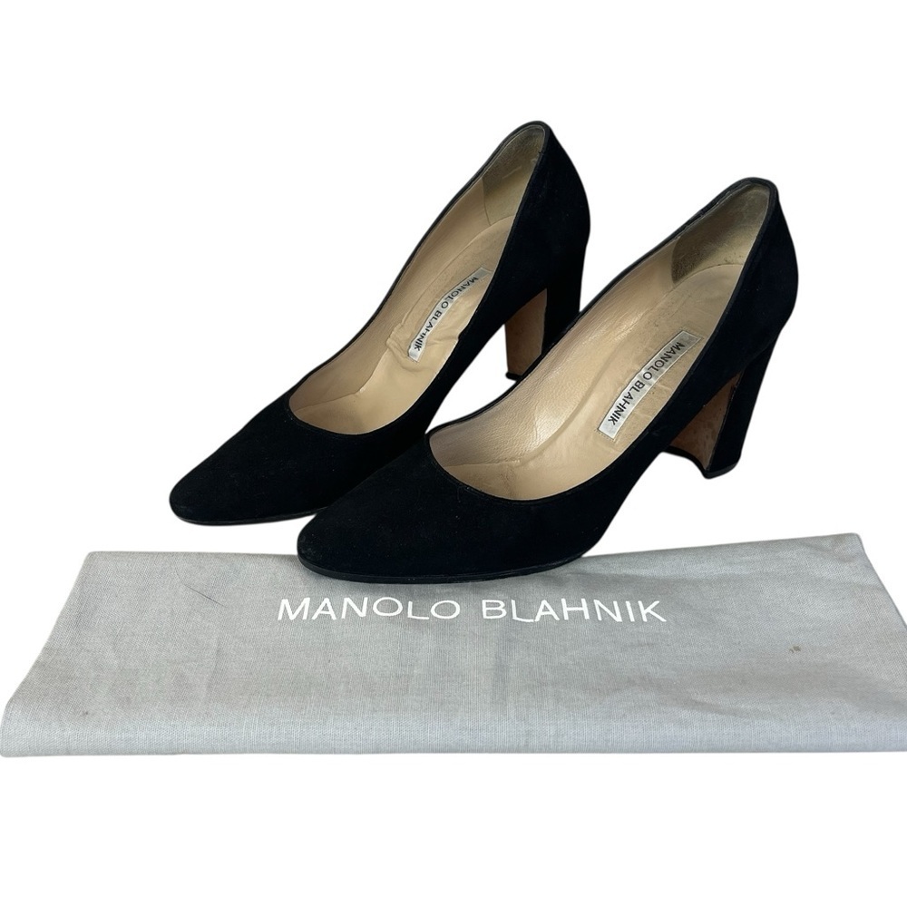 WK Women’s Manolo Blahnik Designer Heels 39.5 US Sz 9.5